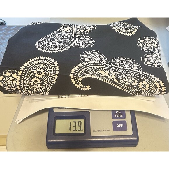 New York & Co Stretch Womens S Black Paisley Wide Leg Pants - Picture 10 of 10